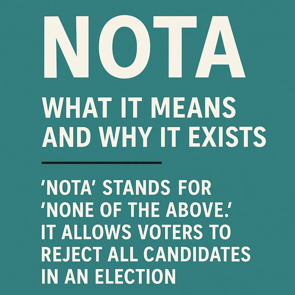 NOTA: WHAT IT MEANS AND WHY IT EXISTS