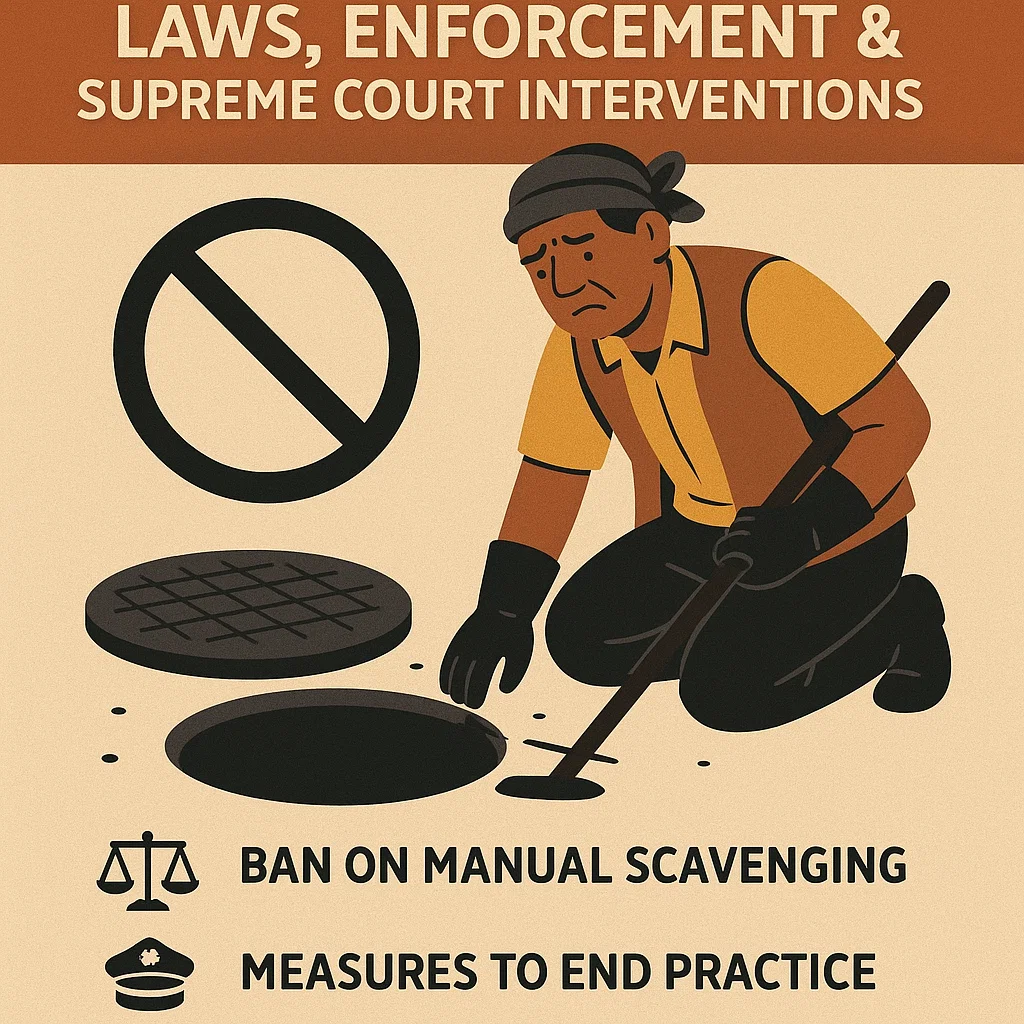 Manual Scavenging Ban in India: Laws, Enforcement & Supreme Court Interventions