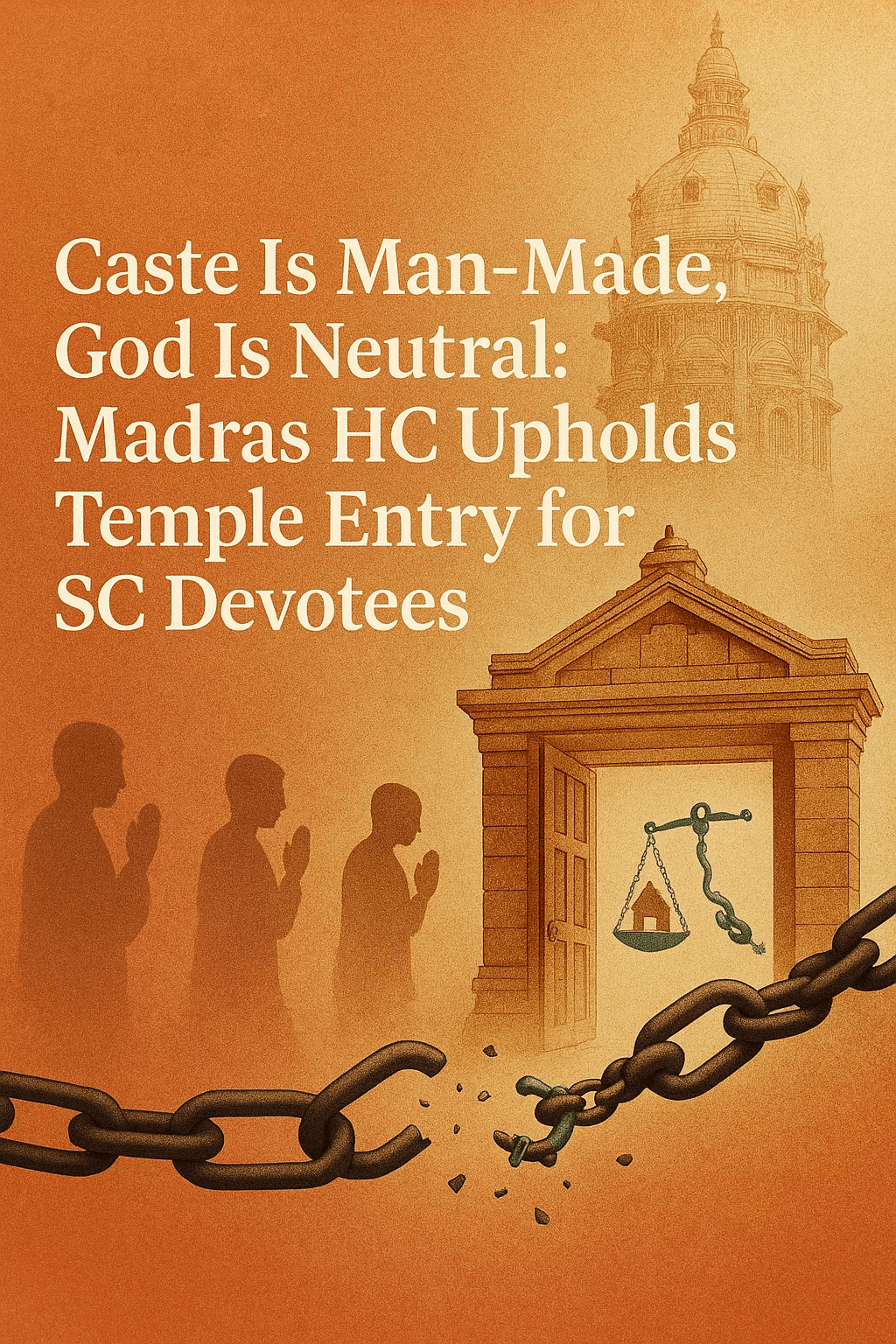 Caste Is Man-Made, God Is Neutral: Madras High Court Affirms SC Devotees' Right To Temple Entry
